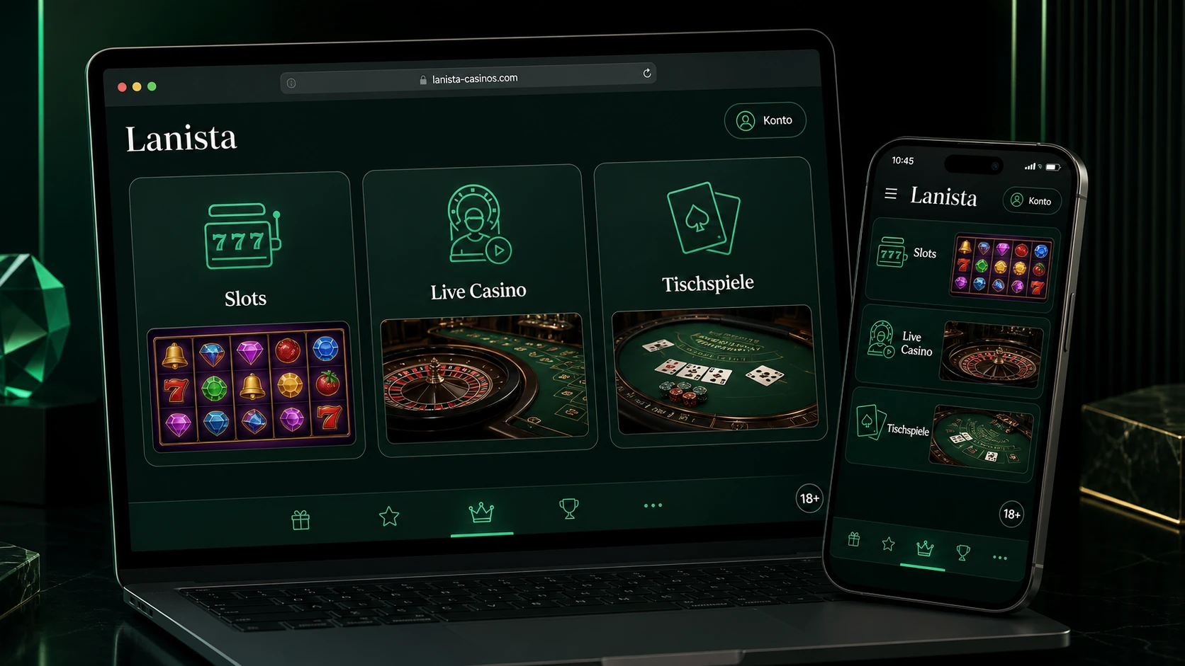 Was bietet das Lanista Casino?