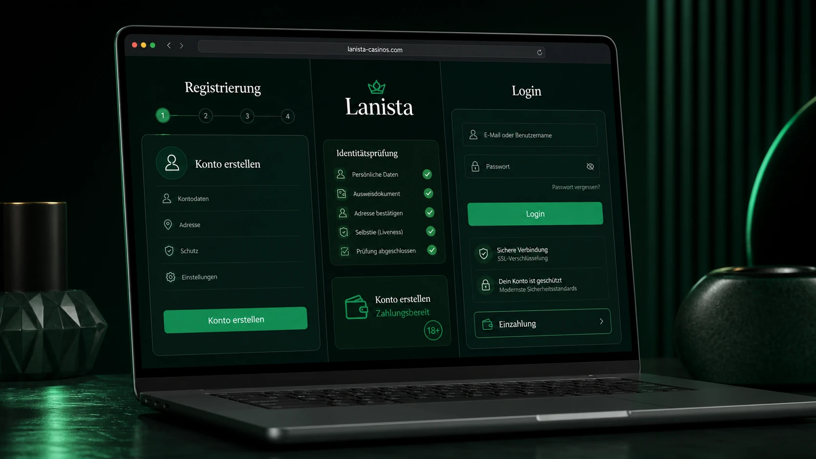 Lanista Casino Registrierung und Login